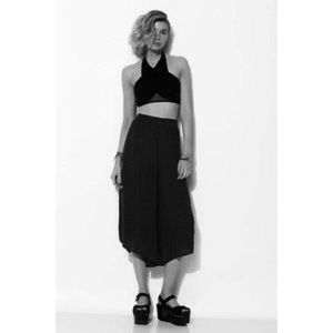 Silence + Noise Gaucho Pants - Black Small NWT
